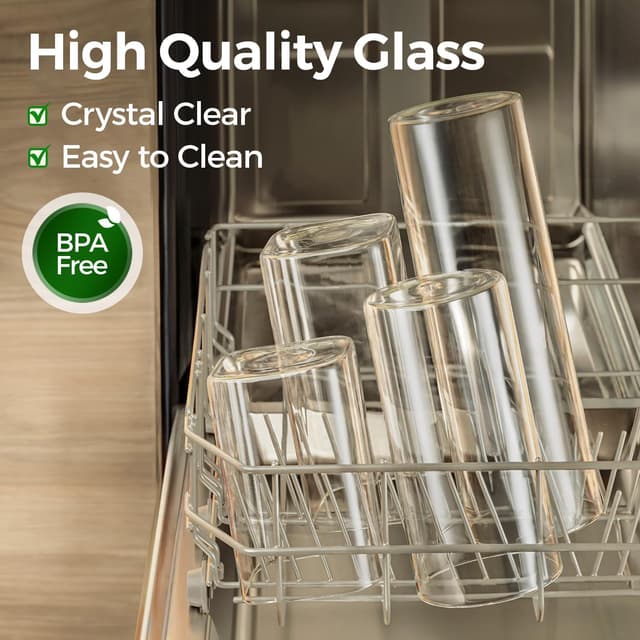 Detalle 2 de ComSaf Glass Storage Canister Set 6-Pack đź«™