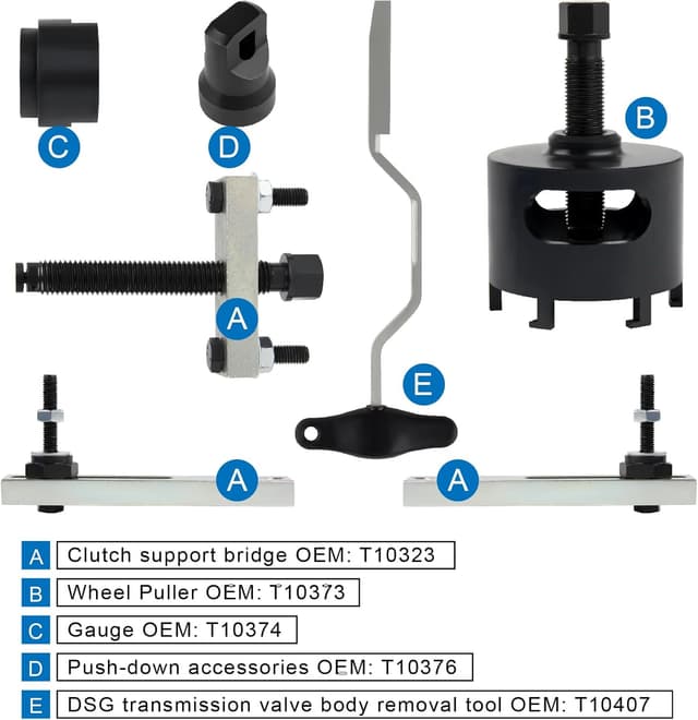 Detalle 2 de Godimg kit transmisión doble embrague DSG 7V