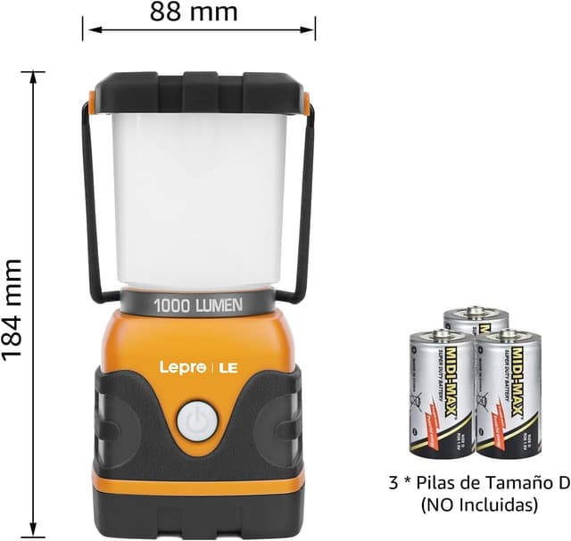 Thumbnail 6 de Lepro Linterna de Cámping 1000 LM