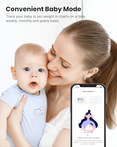 Detalle de RENPHO Elis 1: báscula de baño digital con análisis corporal y app Bluetooth