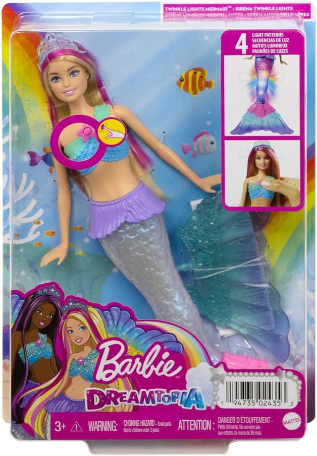 Thumbnail 5 de Barbie Dreamtopia Malibú Sirena con Luces Mágicas 🌊