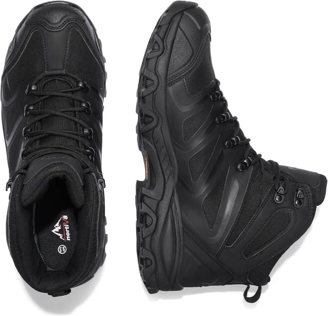 Detalle de NORTIV 8 Herren Outdoorschuhe – wasserdichte Wanderstiefel mit Grip und Knöchelstütze