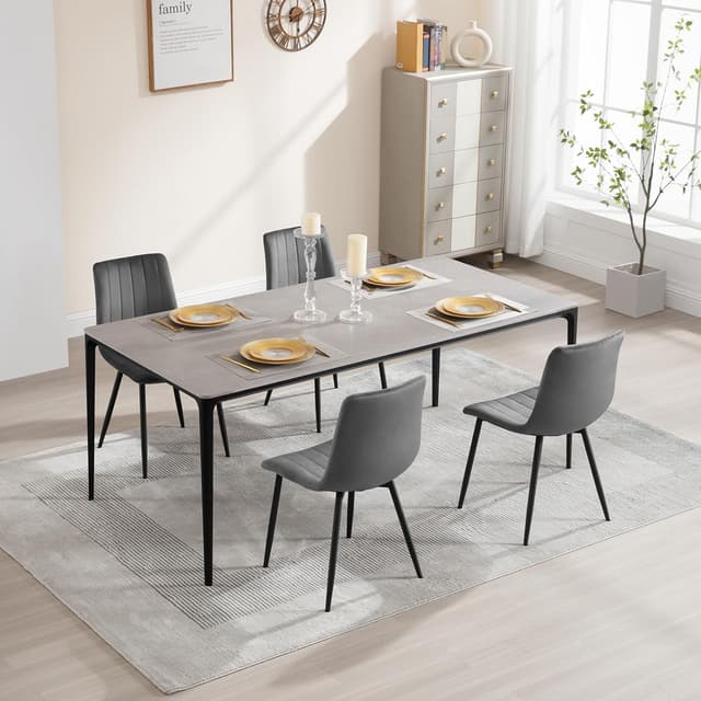 Detalle 2 de Klihome Esszimmerstühle 4er Set, 150 kg