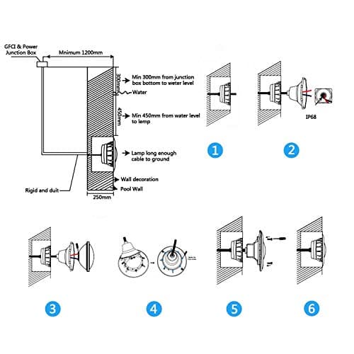Thumbnail 7 de LyLmLe LED Piscina PAR56 18W Sumergible IP68💧