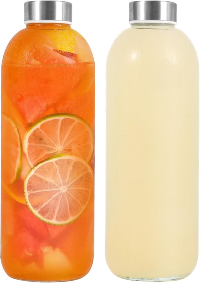 Detalle de LIMILI glass water bottles with 1000ml