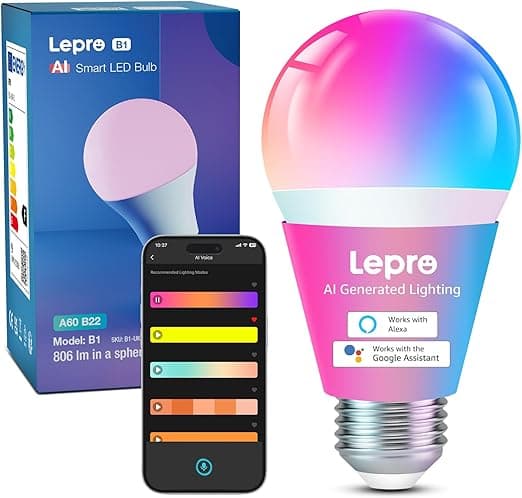 Imagen de Lepro B1 AI Bombilla LED E27 🌈 Inteligente y Regulable en OfertitasTOP