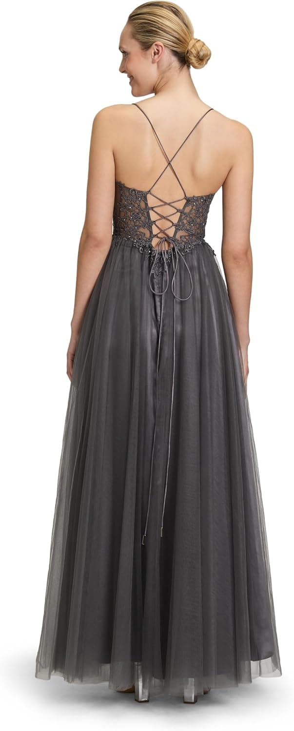 Detalle 2 de Vera Mont Damen Abendkleid mit Stickerei Maxi