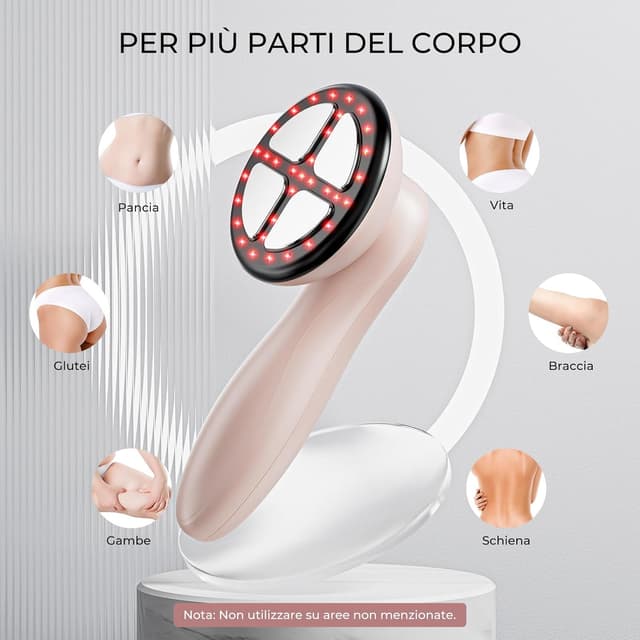 Detalle de Massaggiatore Anticellulite professionale senza fili per pancia, vita, braccia, gambe e glutei