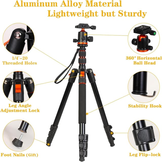 Detalle de LINKCOOL tripod monopod combo 70 inch