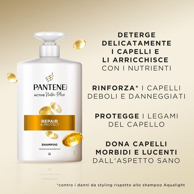 Detalle de Pantene Rigenera e Protegge Shampoo+Balsamo 2x1000 ml