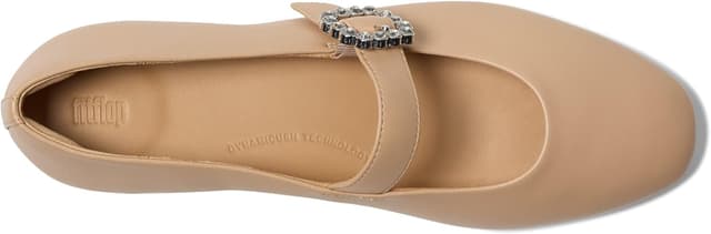 Detalle 2 de Fitflop Mary Jane women’s ballerina shoes in black