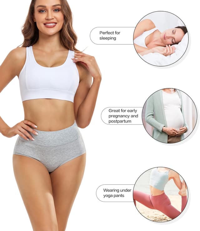 Detalle 1 de wirarpa Damen Slips Hohe Taille 5er Pack