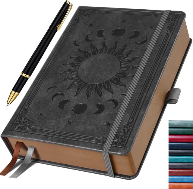 Detalle de B5 lined journal with pen set, 360 pages