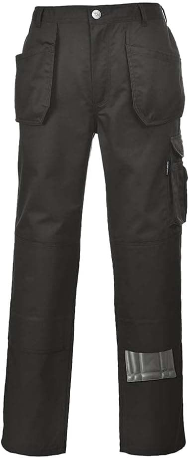 Detalle de Portwest Slate Holster Trouser (KS15BKRXXXL) in Black – XXXL work trousers with mobile protection
