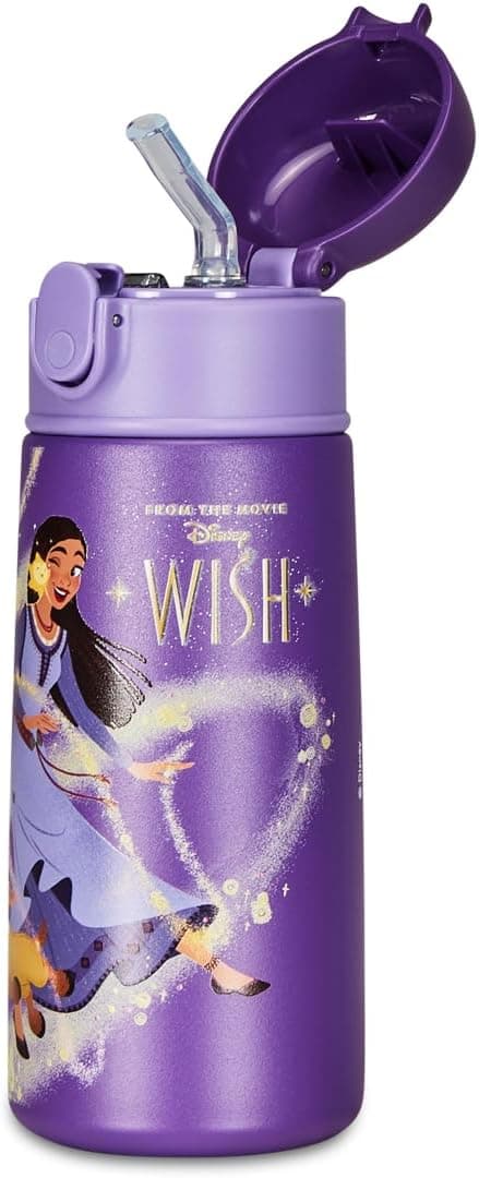 Detalle 2 de WISH Thermosflasche für Kinder mit Strohhalm, Edelstahl, BPA-frei – 460 ml