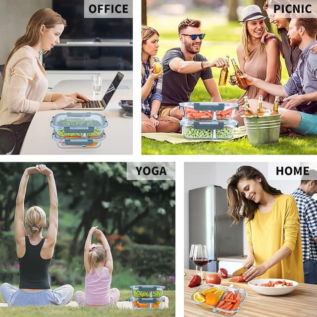 Thumbnail 4 de KOMUEE 30oz Meal Prep Containers 🍱