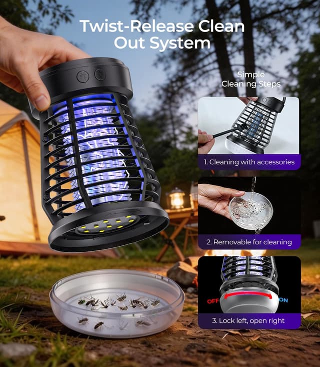 Thumbnail 6 de 2026 4-in-1 Electric Fly Zapper Upgrade (4 Modes, USB-C Rechargeable) for Indoor & Outdoor Use