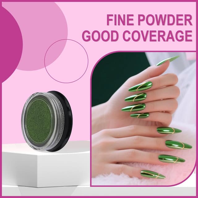 Thumbnail 4 de Artdone 16 Jars Chrome Nail Powder Kit ๐