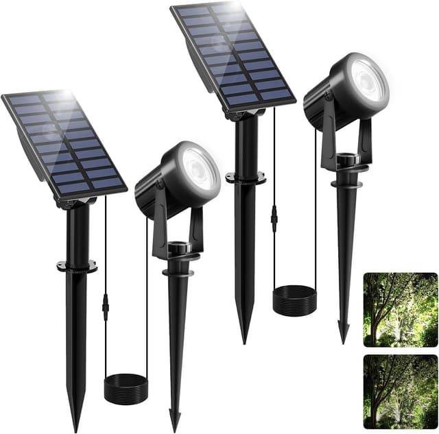 Detalle de NATPOW Solar Spotlights 2 pack