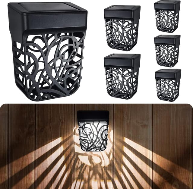 Thumbnail 6 de Chipark Solar Fence Lights – IP65 Solar Wall Lights (6 Pack, Warm White)