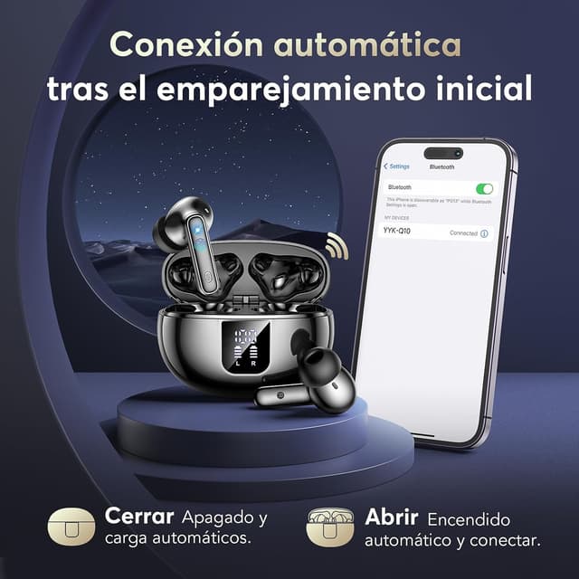 Thumbnail 4 de EUQQ Auriculares Bluetooth intrauditivos