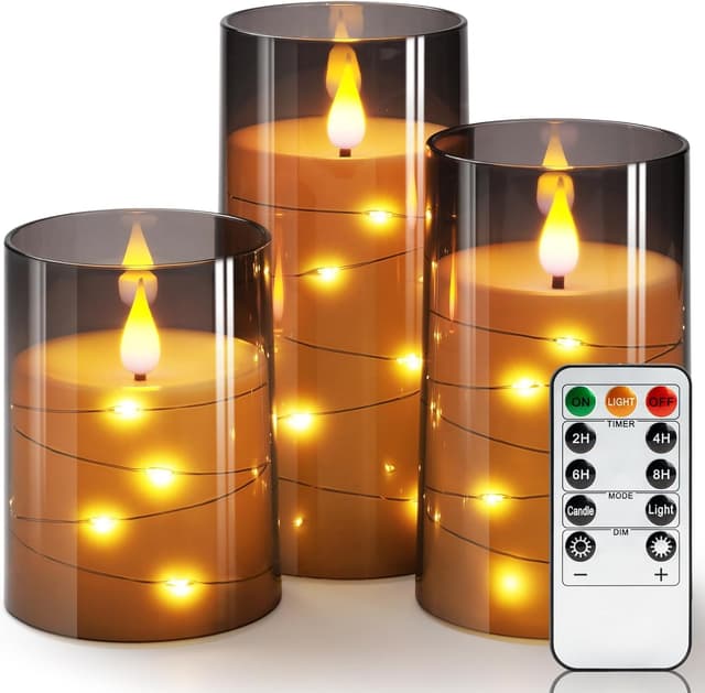Thumbnail 5 de Homemory Flickering Flameless Candles 5-set