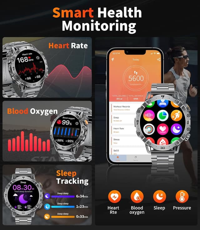 Detalle de SUNKTA 1.7-inch Bluetooth smart watch