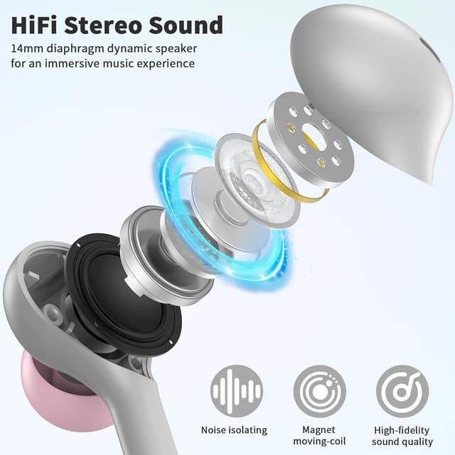 Detalle de USB-C wired earbuds with mic