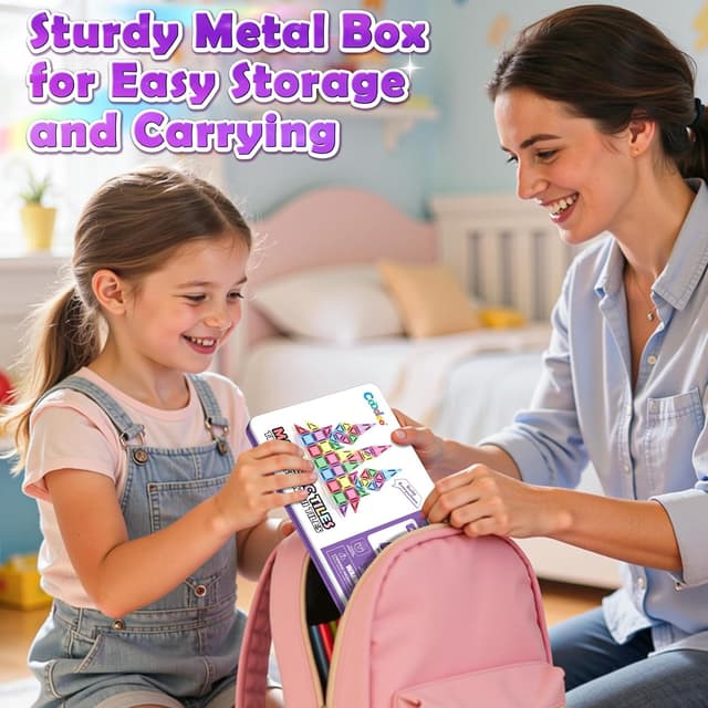 Thumbnail 1 de Magnetic Tiles Mini Travel Set for Kids