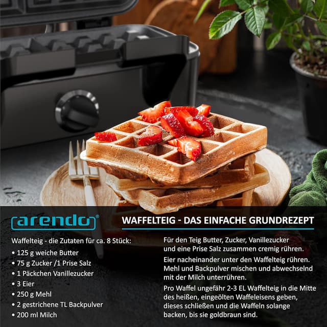 Thumbnail 6 de Arendo 3-in-1 Sandwichmaker 1200 W