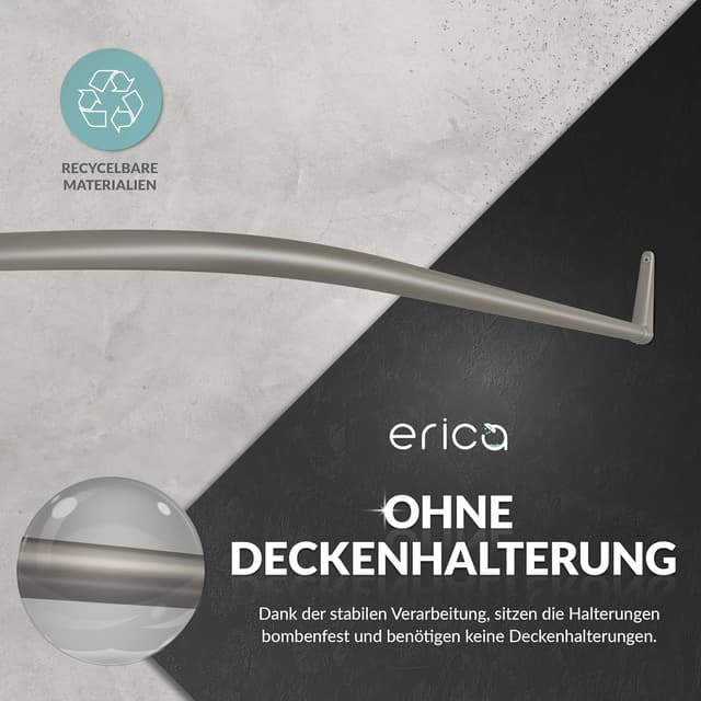 Thumbnail 3 de Erica Barra para Cortinas de Ducha 85x95cm 🚿 Sin Fijación