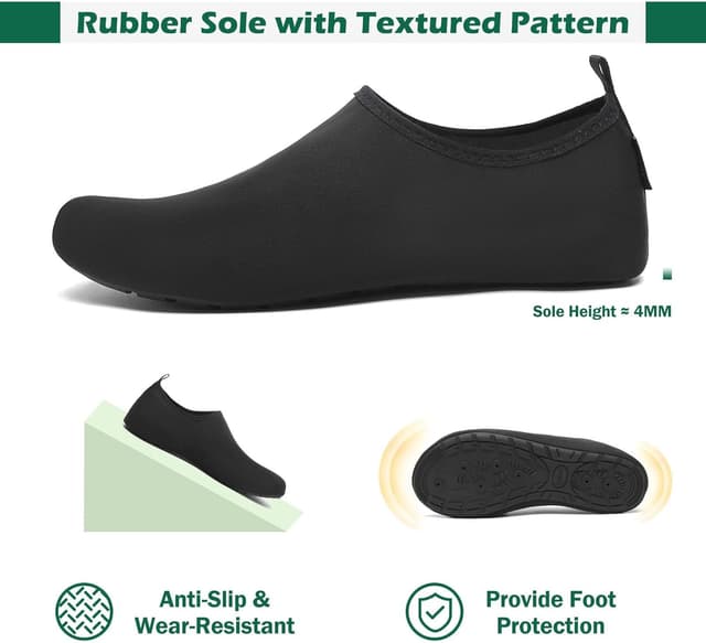 Detalle de SAGUARO Scarpe da Scoglio asciugatura rapida con suola antiscivolo e 7 fori di drenaggio (7 fori) Gr. 36-47