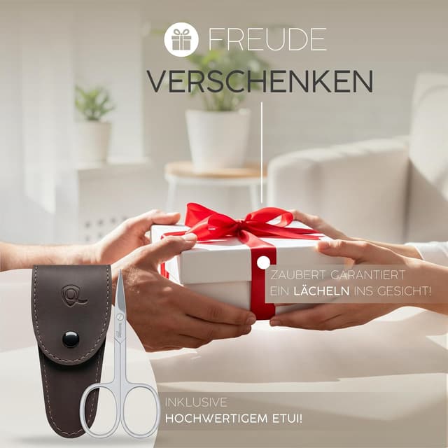 Detalle 2 de marQus Nagelschere Solingen – extra scharf mit gebogener Schneide, inkl. Etui für Fingernägel & Fußnägel