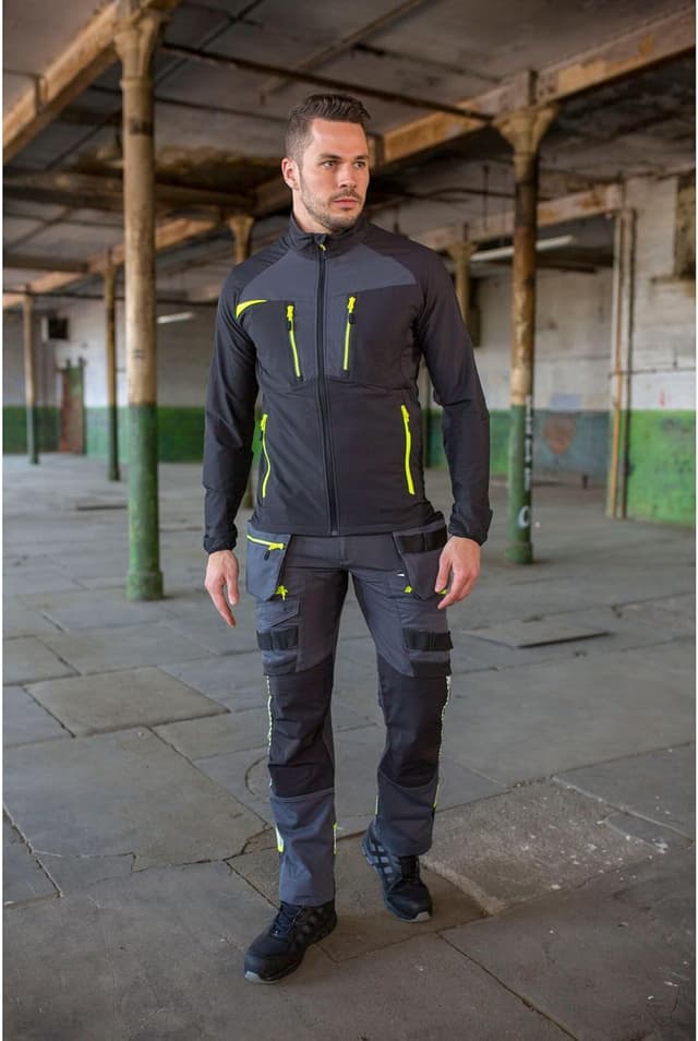 Detalle de Portwest DX4 da uomo con zip: top stretch 4 vie con 6 tasche