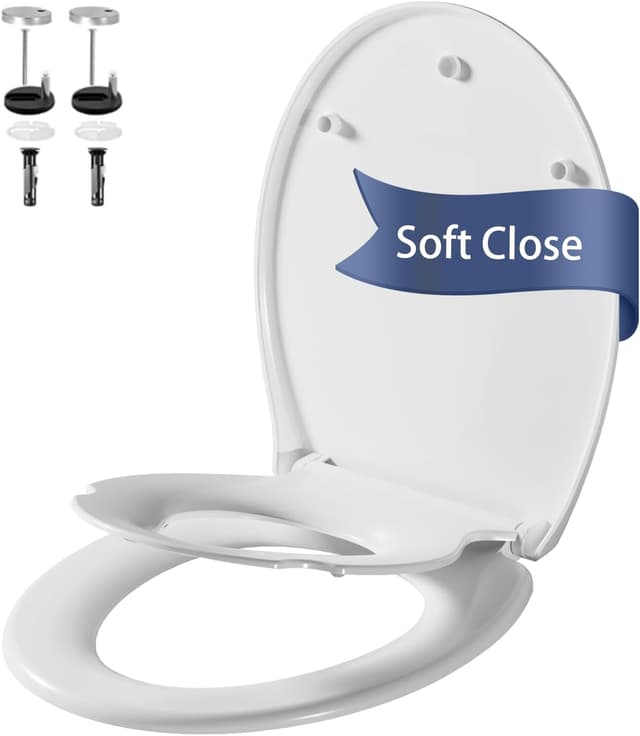 Detalle de Family Toilet Seat Soft Close with Child Seat Built-in 🚽