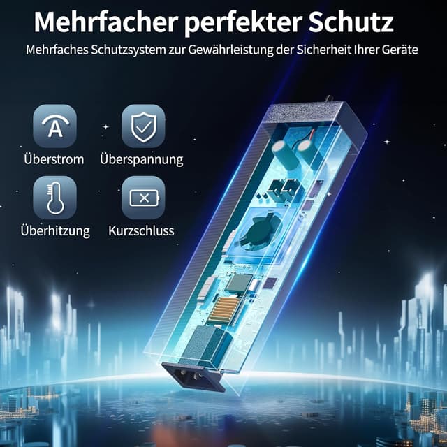 Detalle 1 de AUCARAUTO Spannungswandler 230V auf 12V