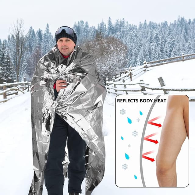 Detalle 2 de HONYAO Emergency Blankets 3pcs