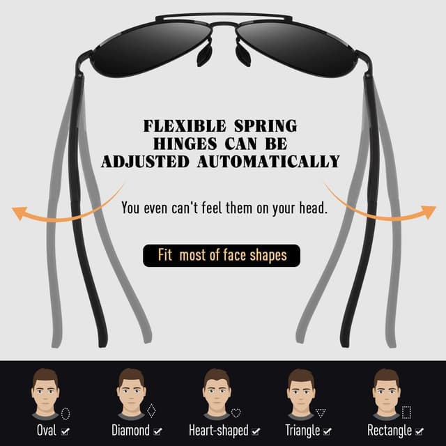 Thumbnail 3 de CGID GA61 gafas de sol piloto Al-Mg UV400