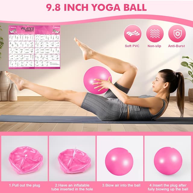 Thumbnail 4 de Goocrun Pilates Ring Set with Resistance Bands 💪