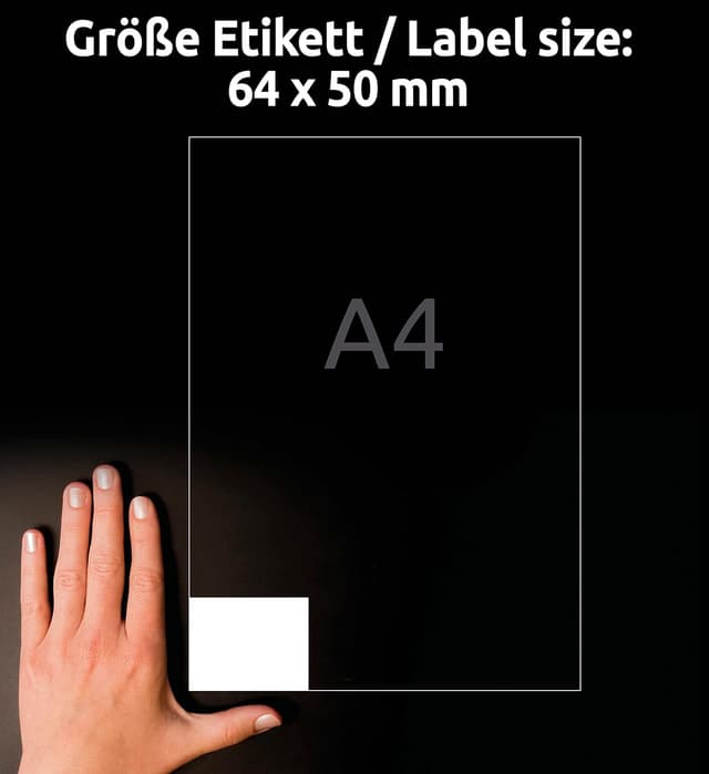 Detalle 2 de AVERY Zweckform 3672 Adressaufkleber 1.500 Stück