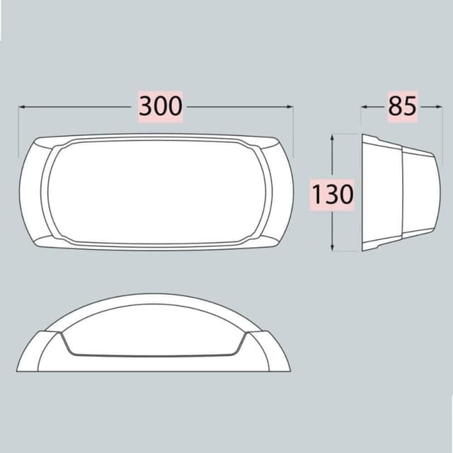 Detalle de Fumagalli BarcelonaLED: lampada applique LED da esterno bianca con attacco E27 e grado di protezione IP66