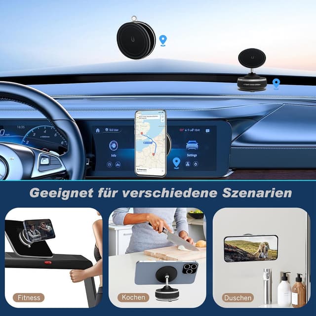 Detalle 1 de HOAMZ Magnetische Handyhalterung fürs Auto 20 kg