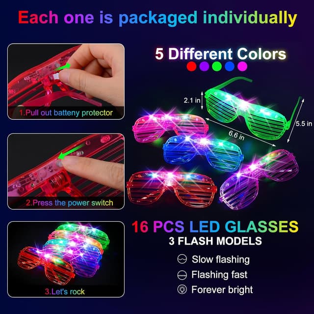 Thumbnail 4 de OLUPP Neon Party Supplies 150‑Piece Set