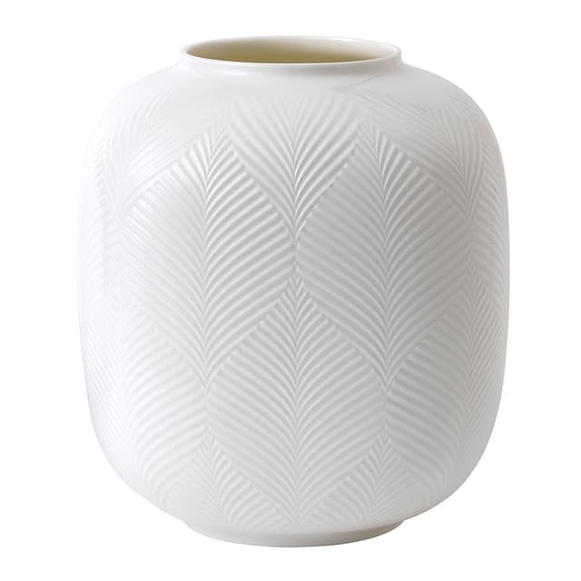 Imagen de Wedgwood Florero decorativo boca ancha White Folia 🎨 en OfertitasTOP