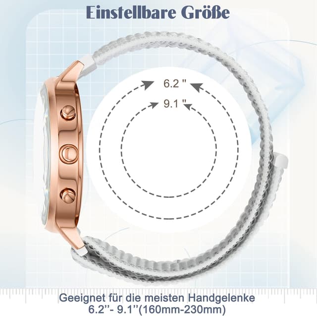 Detalle 2 de Vodtian Nylon Armband 18 mm mit Schnellverschluss