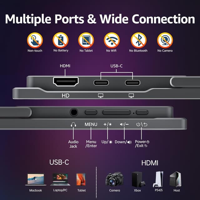 Thumbnail 5 de cocopar 18.5-inch Portable Monitor 1080p IPS 100Hz