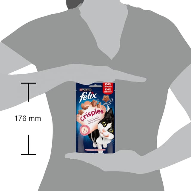 Thumbnail 2 de FELIX Crispies Salmone e Trota 8x45g 🐱