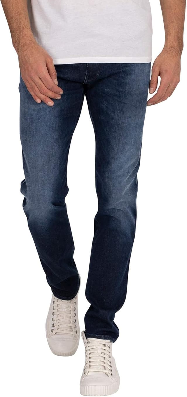 Detalle de Replay Men’s Anbass Slim Fit Jeans with Power Stretch