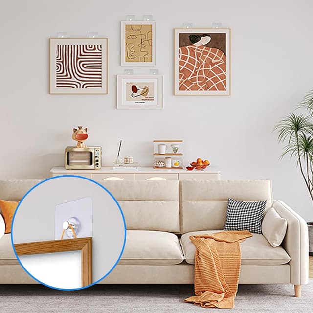 Thumbnail 6 de loghohu Klebenagel Bilderhaken 24 Stück