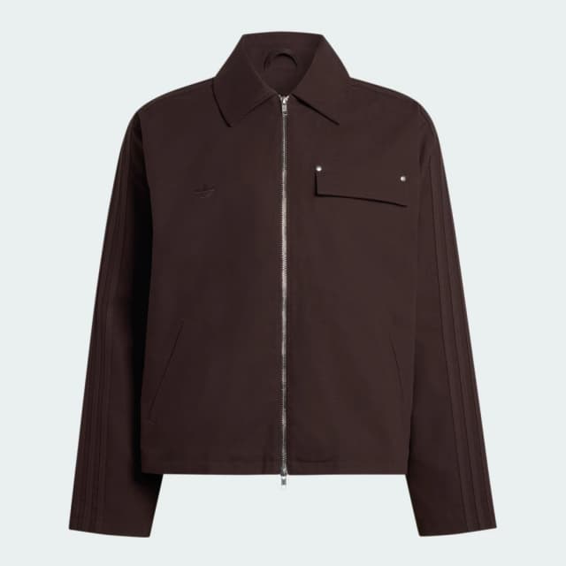 Detalle de adidas Chaqueta de lona Originals Workwear marrón